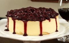 cheesecake με βύσσινα